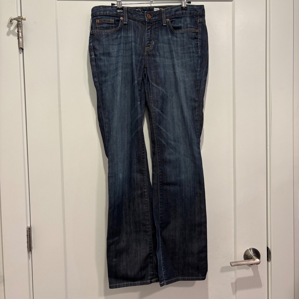 Gap Premium Bootcut Jeans Womens 8R Dark Wash Denim Mid Rise Stretch 6024